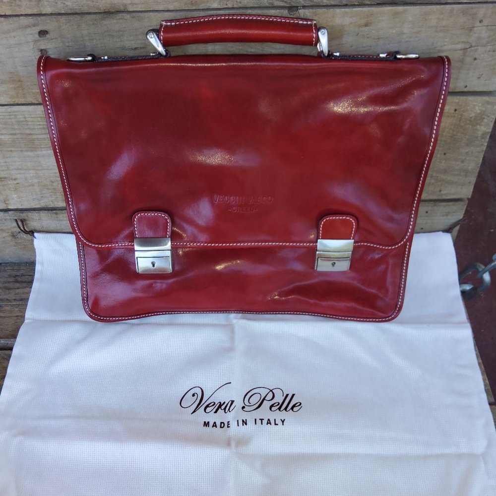 Vera Pelle Veechi Vasco Italian Leather Meesenger